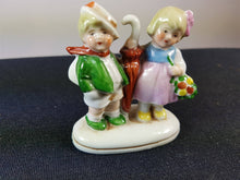 Load image into Gallery viewer, Vintage Little Boy and Girl Bisque Porcelain Figurine German 1920&#39;s
