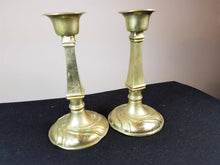 Load image into Gallery viewer, Antique Silver Plated Candlestick Holders Set of 2 Pair Late 1800&#39;s Silver Plate EPNS
