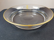 Load image into Gallery viewer, Antique Clear Glass Bowl with Gold Painted Accents Early 1900&#39;s
