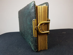 Antique Leather and Brass Photograph Picture Album with Black and White Photos 24 Pages and 36 Pictures Early 1900's - 1930's Photography