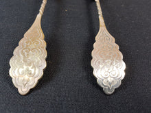Load image into Gallery viewer, Vintage Silver Plated Serving Fork and Spoon Set 1930&#39;s - 1940&#39;s EPNS
