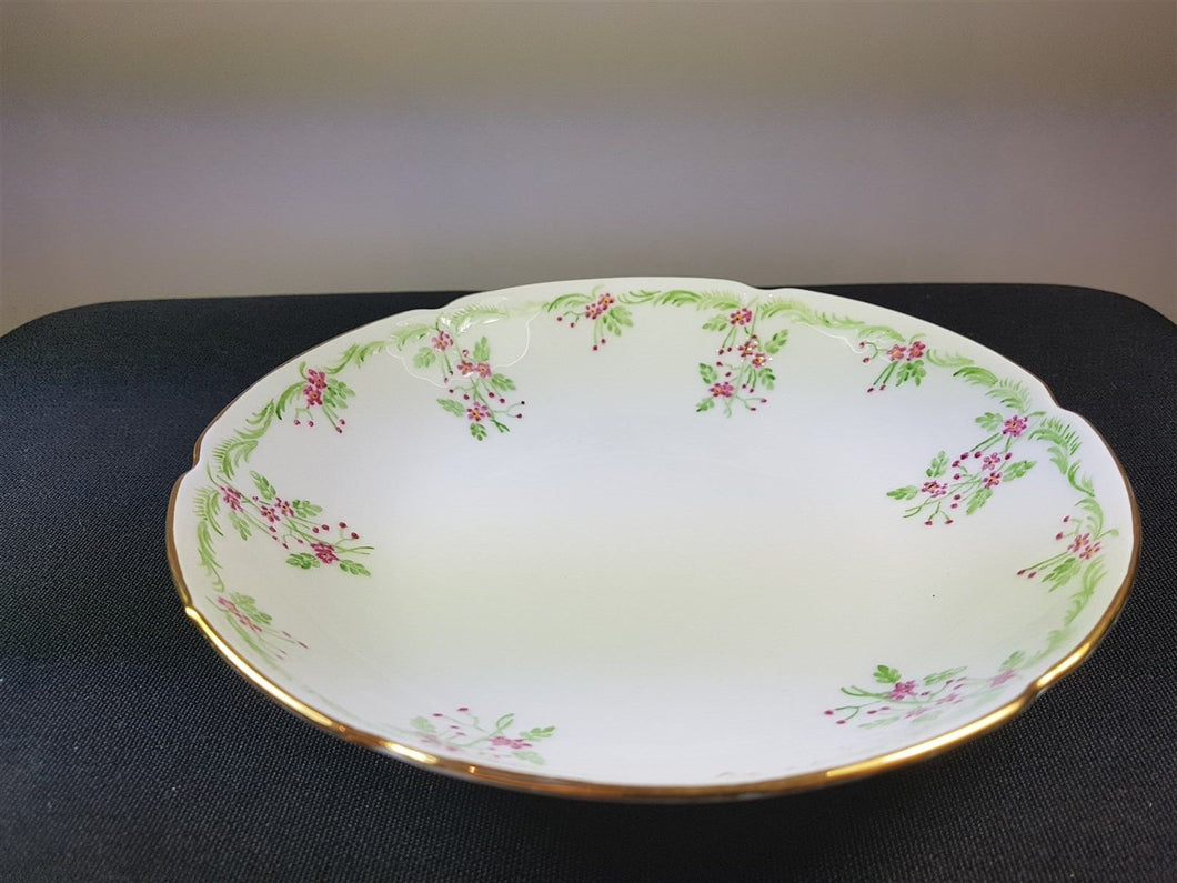 Vintage Kaiser Porcelain Bowl with Hand Painted Flowers West German Germany