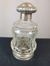 Load image into Gallery viewer, Antique French Sterling Silver and Etched Glass Perfume Bottle Art Nouveau Late 1800&#39;s - Early 1900&#39;s
