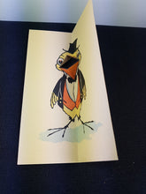 Load image into Gallery viewer, Vintage Bird Bookmark Card Advertising with Original Envelope The Early Bird A Tale With a Moral 1920&#39;s - 1930&#39;s with Moving Beak Art Print
