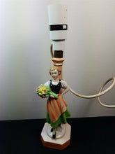 Load image into Gallery viewer, Vintage Table Lamp Base with Ceramic Lady Figurine Art Deco 1920&#39;s - 1930&#39;s
