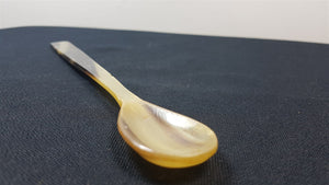 Antique Stag Deer Horn Serving Spoon with Long Handle Hand Carved Late 1800's Original Hand Made in Scotland Scottish