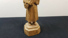 Load image into Gallery viewer, Vintage Lady Carving Figurine Wooden Figure Hand Carved Wood Statue by Paul Emile Caron Sculpture Orillia Ontario Canada Signed and Dated

