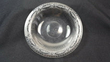 Load image into Gallery viewer, Antique Clear Etched Glass Bowl Late Georgian Early Victorian 1800&#39;s Original
