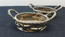 Load image into Gallery viewer, Vintage Miniature Baskets Silver Plated Metal Italian
