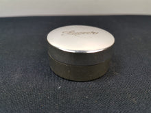 Load image into Gallery viewer, Antique Sugar Box Travel Traveling Storage Container Silver Plated EPNS Early 1900&#39;s Engraved Sugar on Top Lid
