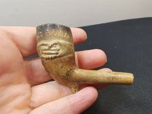 Load image into Gallery viewer, Antique Smoking Pipe Meerschaum Clay Scottish For Auld Lang Syne New Years Handshake 1800&#39;s Victorian Original
