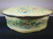 Load image into Gallery viewer, Vintage Storage Tin Box with Flowers Early 1900&#39;s - 1920&#39;s Original
