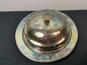 Vintage Butter Dish Silver Plated Lee and Wigfull Sheffield England Dome Antique Silver Plate Silverplate Silverplated English Round