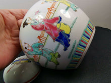 Load image into Gallery viewer, Vintage Chinese Ginger Jar Ceramic Porcelain Hand Painted Japanese Asian Oriental Antique
