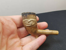 Load image into Gallery viewer, Antique Smoking Pipe Meerschaum Clay Scottish For Auld Lang Syne New Years Handshake 1800&#39;s Victorian Original

