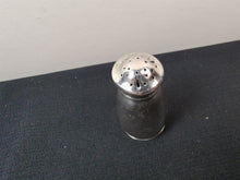 Load image into Gallery viewer, Vintage Salt or Pepper Shaker Shaker Pot Silver Plated Art Deco 1920&#39;s - 1930&#39;s Atkin Brothers AB S Hallmarked
