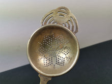 Load image into Gallery viewer, Vintage Tea Strainer Art Deco Silver Plated EPNS Made in England L.W.I. 1920&#39;s Original Overcup Over Cup
