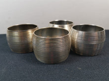 Load image into Gallery viewer, Vintage Silver Plated Napkin Rings Set of 4 Art Deco
