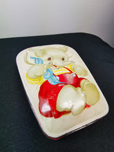 Load image into Gallery viewer, Vintage Baby Elephant Tin Candy Box 1940&#39;s

