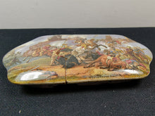 Load image into Gallery viewer, Antique Prattware Jar Pot Lid Victorian Ceramic Pottery with Wouvermann Philips Wouwerman Illustration 1800&#39;s Original

