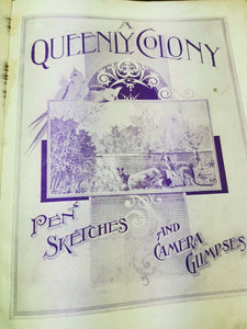 Antique A Queenly Colony Book Pen Sketches and Camera Glimpses of Australia 1901 Original Large Hardcover Hardback