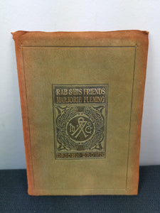 Antique Rab and His Friends by Marjorie Fleming Book Suede Leather Bound Circa 1900