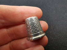 Load image into Gallery viewer, Antique Sterling Silver Thimble Charles Horner No 8 Chester England
