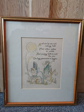 Load image into Gallery viewer, Antique Walter Crane The Long Procession Lithograph Print Illustration Hand Tinted Framed

