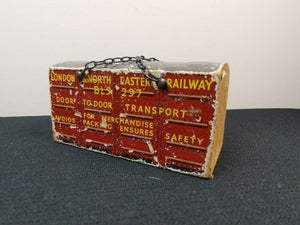 Vintage Wooden Toy Train Car Model with Original Label London and North Eastern Railway Wood Miniature Toy Rare