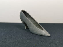 Load image into Gallery viewer, Vintage Ladies Heel Shoe Figurine Figure Sculpture 1920&#39;s - 1930&#39;s Original Silver Metal Shop or Store Display
