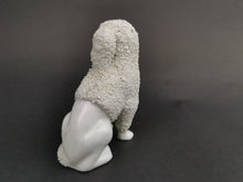 Load image into Gallery viewer, Antique Miniature Wally Dog Figurine Statue King Charles Spaniel Staffordshire Ceramic Pottery White Victorian 1800&#39;s Original
