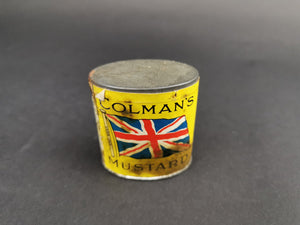 Antique Coleman's Mustard Tin with Original Paper Label Full Never Opened Early 1900's Original