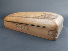 Load image into Gallery viewer, Vintage Jewelry or Trinket Box Carved Wood Wooden
