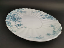 Load image into Gallery viewer, Antique Victorian Serving Platter Plate Blue and White Transferware Transfer Ware Colonial Pottery Flow Blue Clifford Made in England 1800&#39;s
