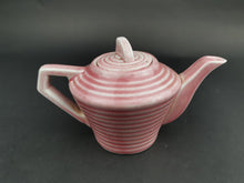 Load image into Gallery viewer, Vintage Art Deco Teapot Tea Pot Pink Ceramic Pottery One Cup 1920&#39;s - 1930&#39;s Original

