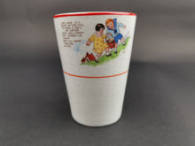 Load image into Gallery viewer, Vintage Cup Nursery Rhyme Child&#39;s Children&#39;s 1920&#39;s - 1930&#39;s Original Jack and Jill  and There Was a Little Man Ceramic Pottery
