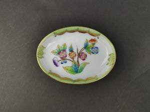 Vintage Herend Hungary Porcelain Ring or Jewelry Dish Bowl Hand Painted and Signed