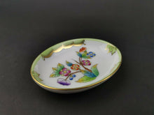 Load image into Gallery viewer, Vintage Herend Hungary Porcelain Ring or Jewelry Dish Bowl Hand Painted and Signed
