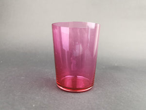 Antique Juice Glass Cup Pink Cranberry Glass Late 1800's - Early 1900's