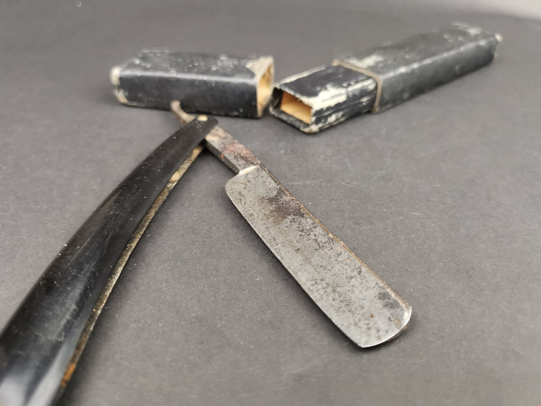 Antique Straight Razor in Original Box Case Made in USA Vintage Late 1800's - Early 1900's Original