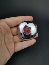 Load image into Gallery viewer, Vintage Paperweight Art Deco Red Enamel and Silver Made in England
