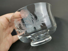 Load image into Gallery viewer, Vintage Edinburgh Crystal Glass Bowl with Etched Flowers Original Signed Made in Scotland
