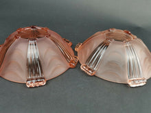 Load image into Gallery viewer, Vintage Pink Depression Glass Bowl Dish Set of 2 Bowls Dishes Dessert Ice Cream Serving Art Deco 1920&#39;s - 1930&#39;s Original
