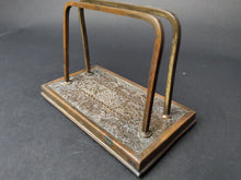 Load image into Gallery viewer, Antique Letter Rack Holder Brass Victorian Late 1800&#39;s - Early 1900&#39;s
