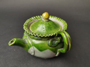 Vintage Miniature Teapot Studio Art Pottery Early 1900's Hand Made Original
