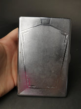 Load image into Gallery viewer, Vintage Art Deco Cigarette or Card Case Silver Chrome Metal 1920&#39;s - 1930&#39;s Original
