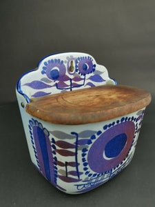 Vintage Royal Copenhagen Salt Box Cellar Storage Holder Container Ceramic Pottery Fajance SL