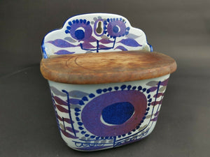 Vintage Royal Copenhagen Salt Box Cellar Storage Holder Container Ceramic Pottery Fajance SL
