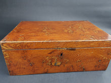 Load image into Gallery viewer, Antique Sewing or Jewelry Box with Removable Tray with Compartments Wood Wooden Early 1900&#39;s Original
