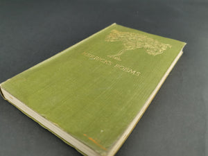 Antique Robert Herrick Herrick's Poems Poetry Book 1905 Art Nouveau Arts and Crafts Green and Gold Canvas Cover